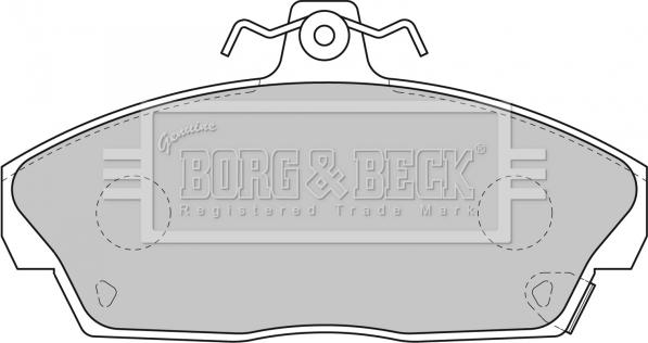 Borg & Beck BBP1559 - Brake Pad Set, disc brake autospares.lv