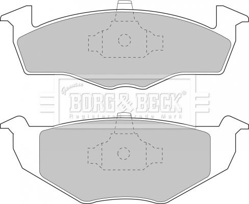 Borg & Beck BBP1555 - Brake Pad Set, disc brake autospares.lv