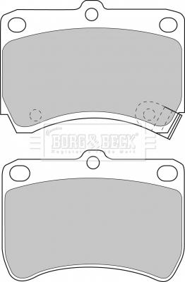 Borg & Beck BBP1553 - Brake Pad Set, disc brake autospares.lv