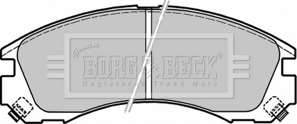 Borg & Beck BBP1565 - Brake Pad Set, disc brake autospares.lv