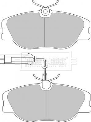 Borg & Beck BBP1567 - Brake Pad Set, disc brake autospares.lv
