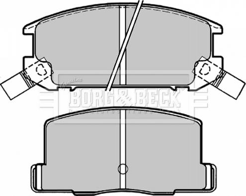 Borg & Beck BBP1504 - Brake Pad Set, disc brake autospares.lv