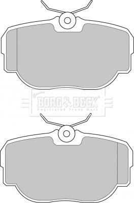 Borg & Beck BBP1507 - Brake Pad Set, disc brake autospares.lv