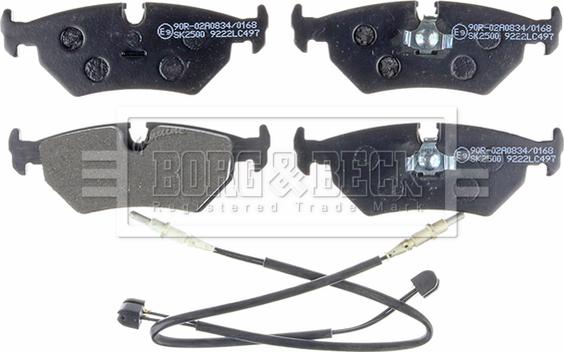 Borg & Beck BBP1515 - Brake Pad Set, disc brake autospares.lv