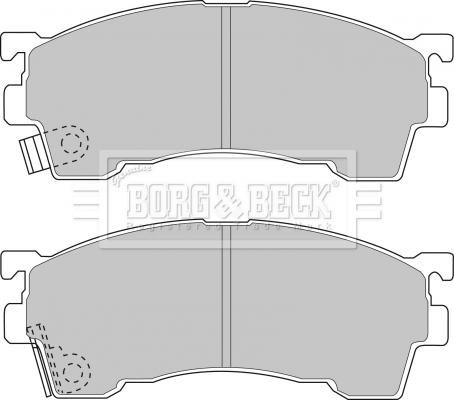 Borg & Beck BBP1516 - Brake Pad Set, disc brake autospares.lv