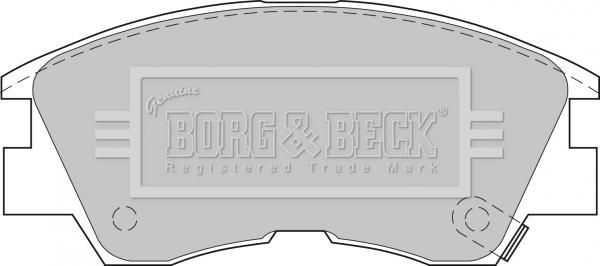 Borg & Beck BBP1511 - Brake Pad Set, disc brake autospares.lv