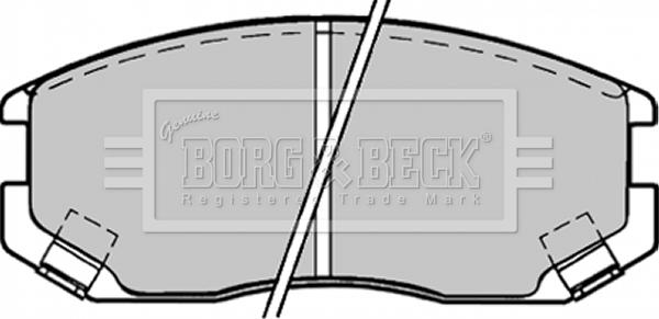 Borg & Beck BBP1518 - Brake Pad Set, disc brake autospares.lv