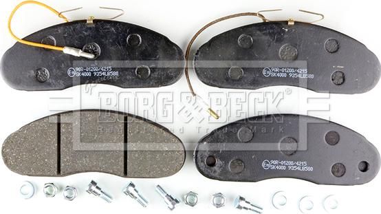 Borg & Beck BBP1513 - Brake Pad Set, disc brake autospares.lv