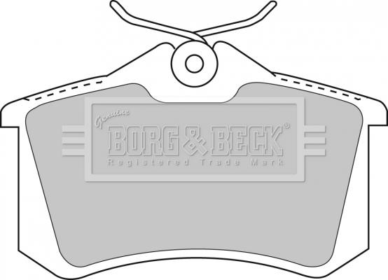 Borg & Beck BBP1512 - Brake Pad Set, disc brake autospares.lv