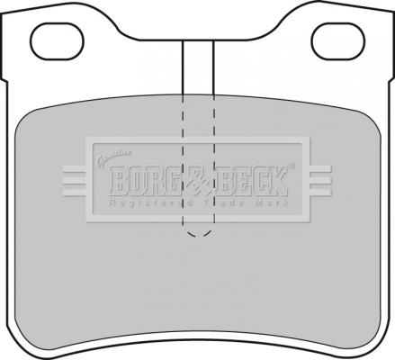 Borg & Beck BBP1539 - Brake Pad Set, disc brake autospares.lv