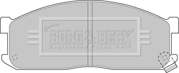 Borg & Beck BBP1536 - Brake Pad Set, disc brake autospares.lv