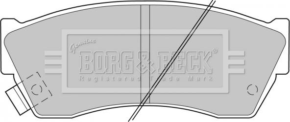 Borg & Beck BBP1529 - Brake Pad Set, disc brake autospares.lv