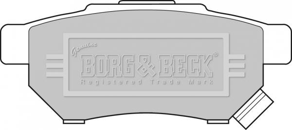 Borg & Beck BBP1526 - Brake Pad Set, disc brake autospares.lv
