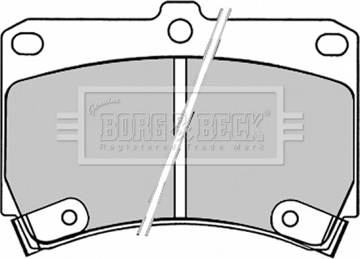 Borg & Beck BBP1520 - Brake Pad Set, disc brake autospares.lv