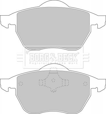 Borg & Beck BBP1575 - Brake Pad Set, disc brake autospares.lv