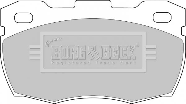 Borg & Beck BBP1571 - Brake Pad Set, disc brake autospares.lv