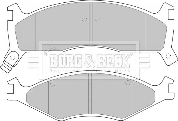 Borg & Beck BBP1573 - Brake Pad Set, disc brake autospares.lv