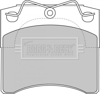 Borg & Beck BBP1572 - Brake Pad Set, disc brake autospares.lv