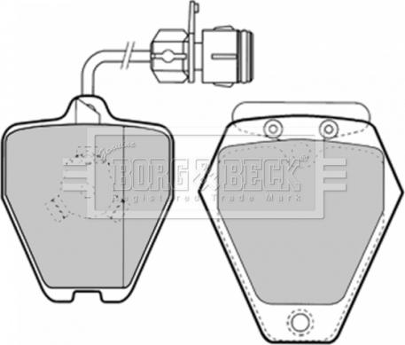 Borg & Beck BBP1577 - Brake Pad Set, disc brake autospares.lv