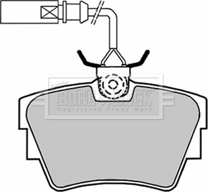 Borg & Beck BBP1694 - Brake Pad Set, disc brake autospares.lv