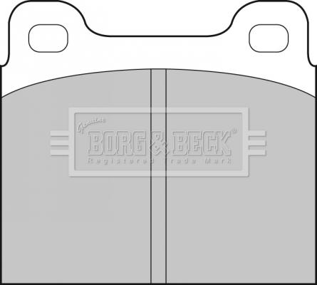 Borg & Beck BBP1698 - Brake Pad Set, disc brake autospares.lv