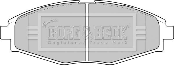 Borg & Beck BBP1649 - Brake Pad Set, disc brake autospares.lv