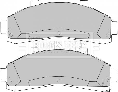 Borg & Beck BBP1644 - Brake Pad Set, disc brake autospares.lv