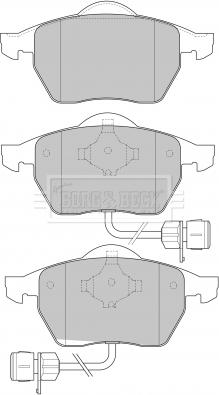 Borg & Beck BBP1646 - Brake Pad Set, disc brake autospares.lv