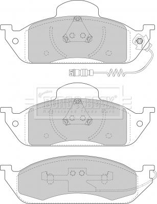 Borg & Beck BBP1640 - Brake Pad Set, disc brake autospares.lv