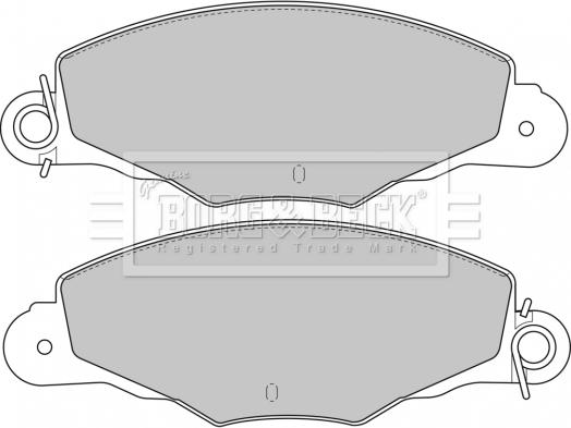 Borg & Beck BBP1648 - Brake Pad Set, disc brake autospares.lv