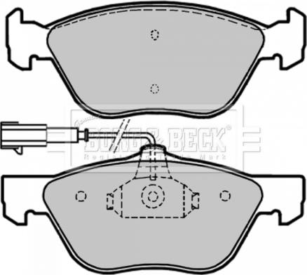 Borg & Beck BBP1654 - Brake Pad Set, disc brake autospares.lv