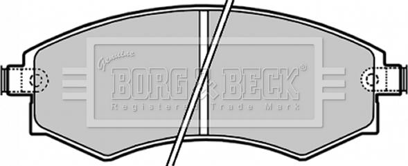 Borg & Beck BBP1658 - Brake Pad Set, disc brake autospares.lv