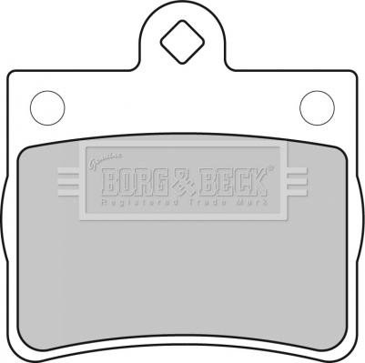 Borg & Beck BBP1668 - Brake Pad Set, disc brake autospares.lv