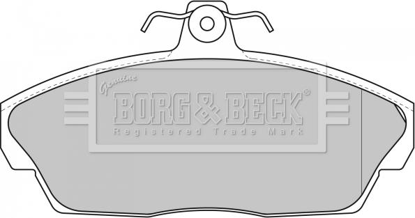 Borg & Beck BBP1662 - Brake Pad Set, disc brake autospares.lv