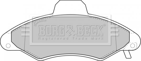 Borg & Beck BBP1600 - Brake Pad Set, disc brake autospares.lv