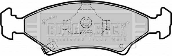 Borg & Beck BBP1610 - Brake Pad Set, disc brake autospares.lv