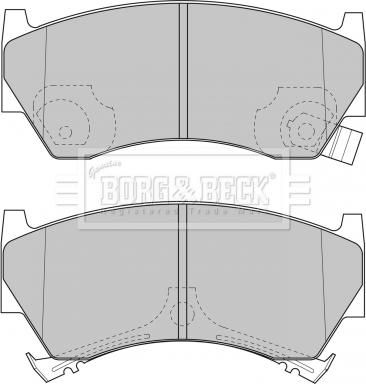 Borg & Beck BBP1613 - Brake Pad Set, disc brake autospares.lv