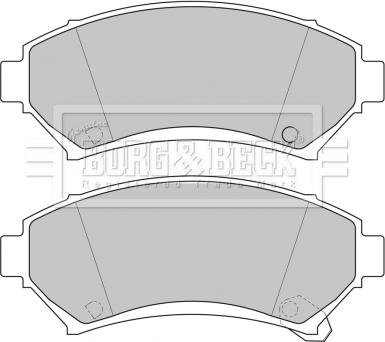 Borg & Beck BBP1686 - Brake Pad Set, disc brake autospares.lv