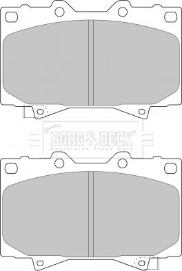 Borg & Beck BBP1682 - Brake Pad Set, disc brake autospares.lv