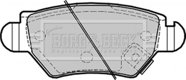 Borg & Beck BBP1687 - Brake Pad Set, disc brake autospares.lv