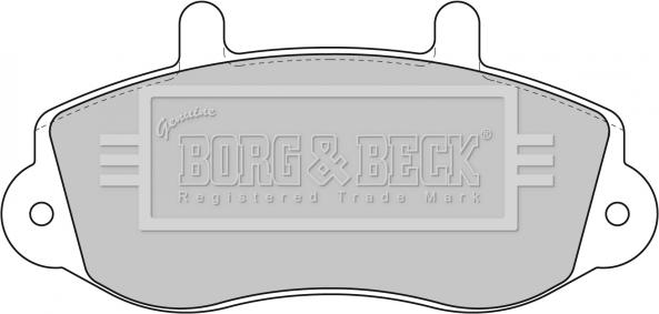 Borg & Beck BBP1638 - Brake Pad Set, disc brake autospares.lv