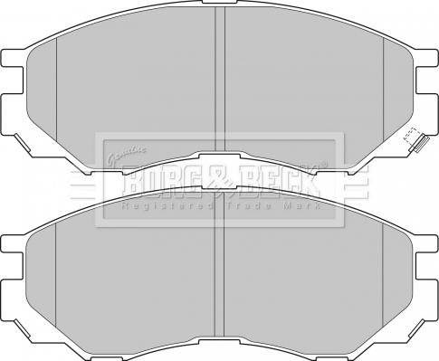 Borg & Beck BBP1637 - Brake Pad Set, disc brake autospares.lv