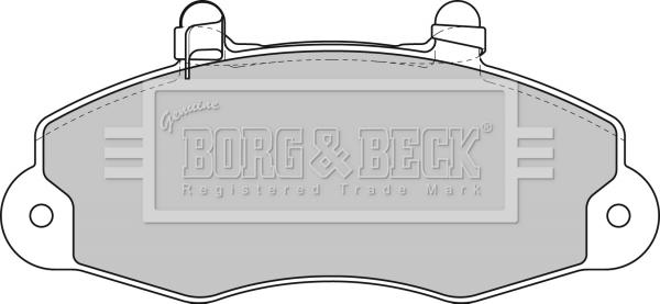 Borg & Beck BBP1624 - Brake Pad Set, disc brake autospares.lv