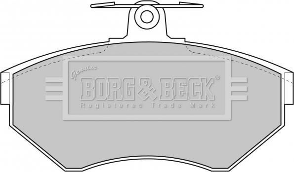 Borg & Beck BBP1620 - Brake Pad Set, disc brake autospares.lv