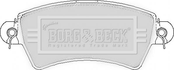 Borg & Beck BBP1621 - Brake Pad Set, disc brake autospares.lv