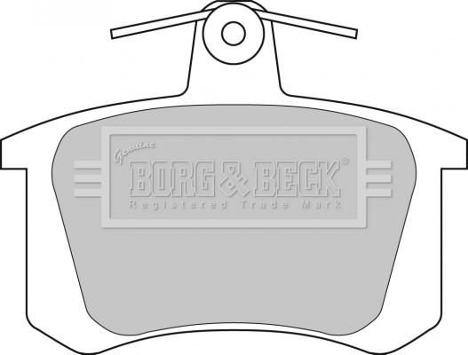 Borg & Beck BBP1628 - Brake Pad Set, disc brake autospares.lv