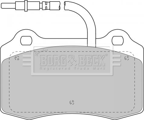 Borg & Beck BBP1674 - Brake Pad Set, disc brake autospares.lv