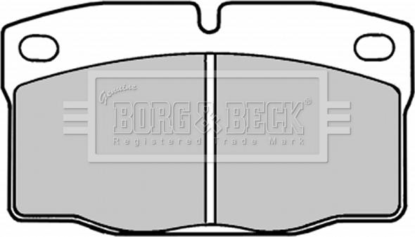 Borg & Beck BBP1092 - Brake Pad Set, disc brake autospares.lv