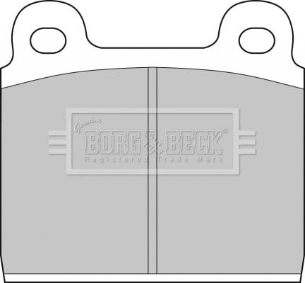 Borg & Beck BBP1040 - Brake Pad Set, disc brake autospares.lv