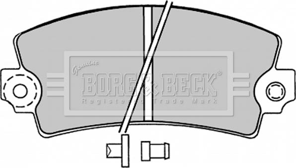 Borg & Beck BBP1047 - Brake Pad Set, disc brake autospares.lv